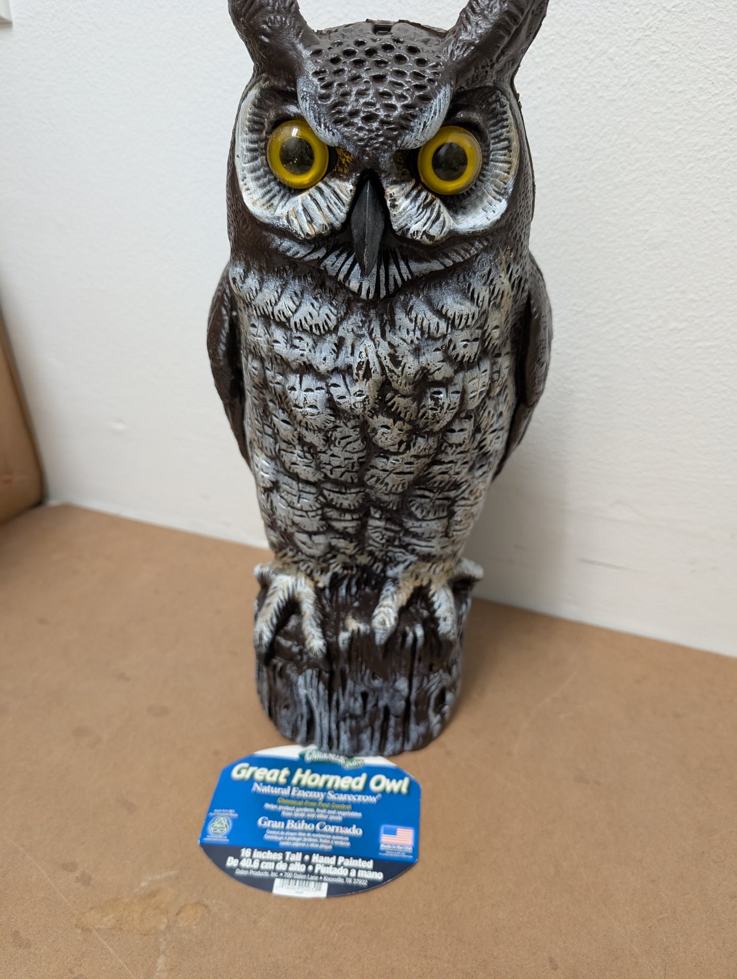 Great Horned Owl Nature's Enemy Scarecrow