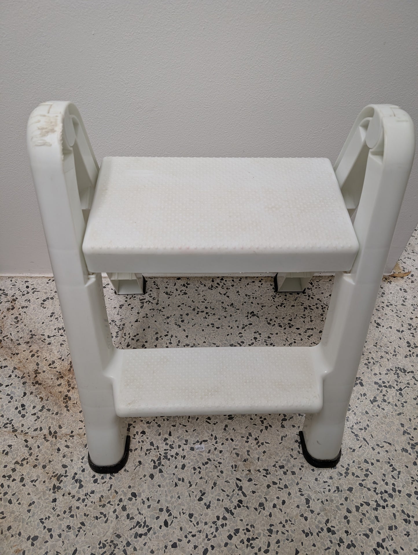 EZ Step Folding Stool, 2-Step, White