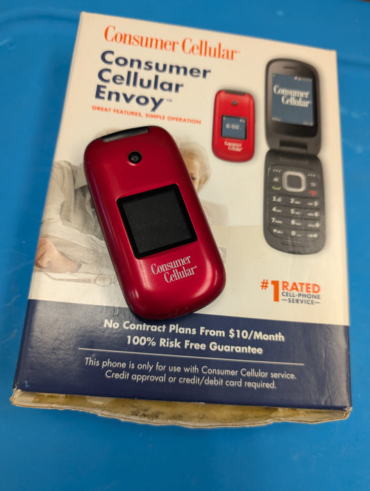 Consumer Cellular Huawei U3900 Flip Phone with original box