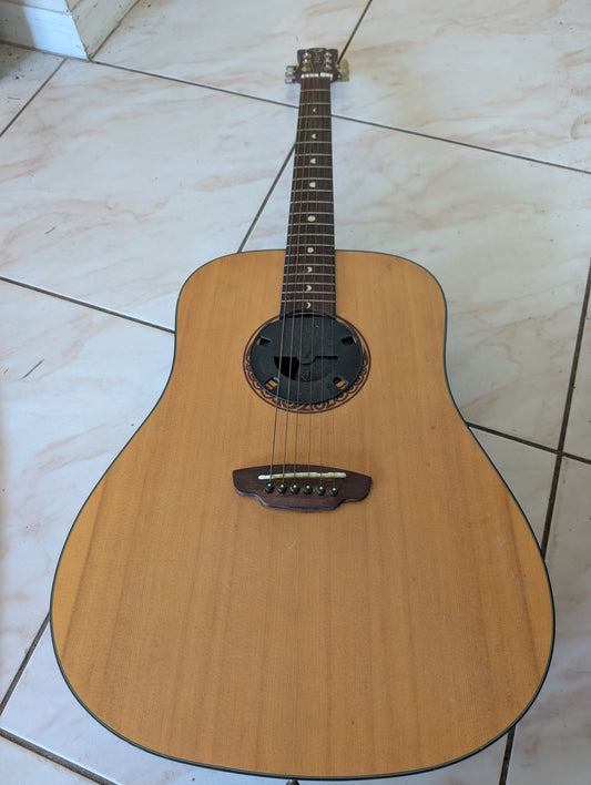 Luna Vineyard Bevel Folk Acoustic-electric Guitar - Natural