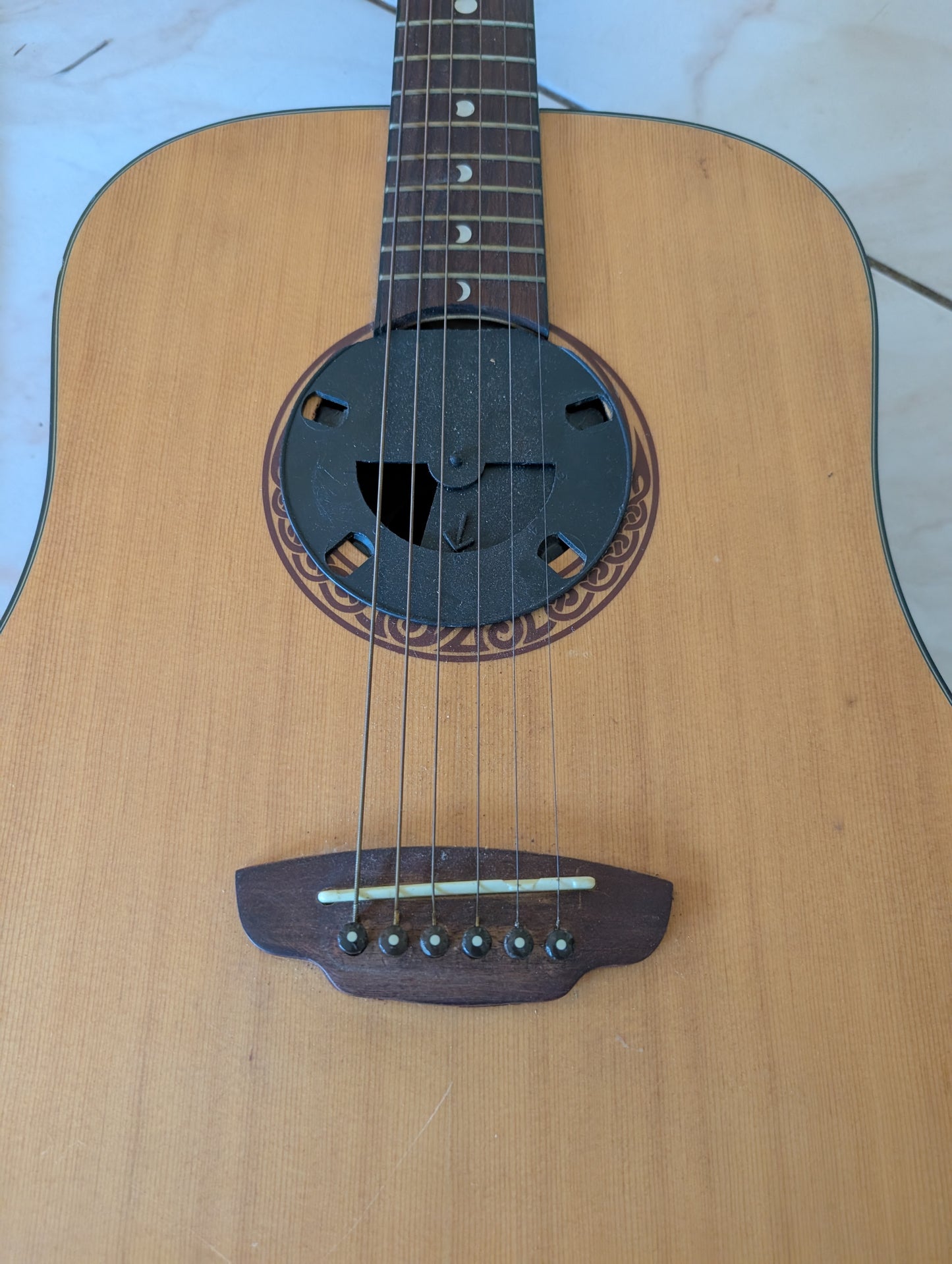 Luna Vineyard Bevel Folk Acoustic-electric Guitar - Natural