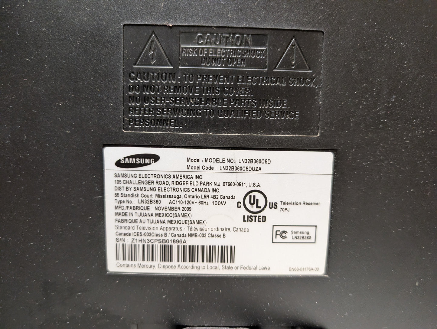 Samsung LN32B360 32" 720p LCD HDTV