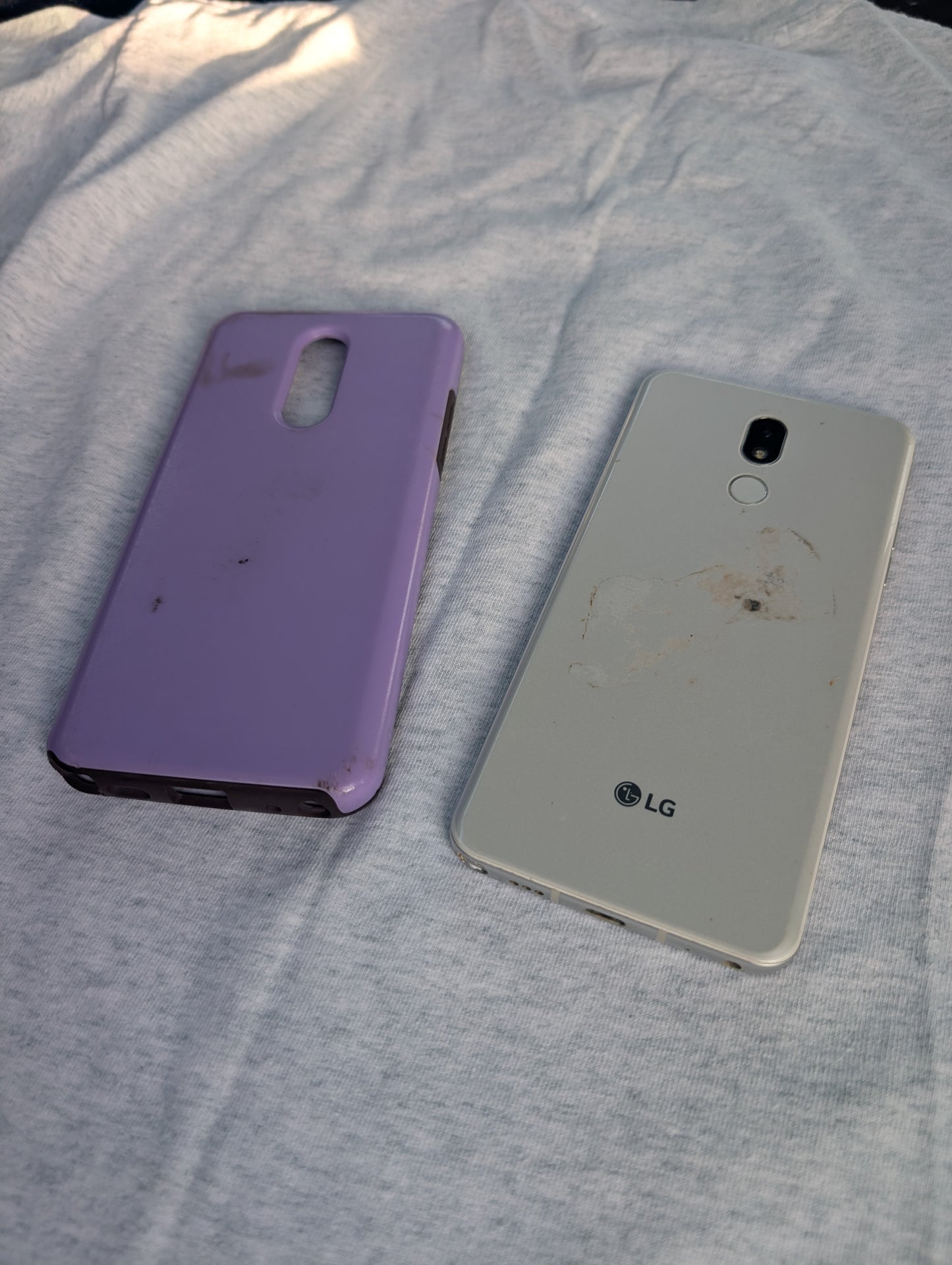 LG Stylo 5 LM-Q720 32GB Blonde Rose Sprint with case