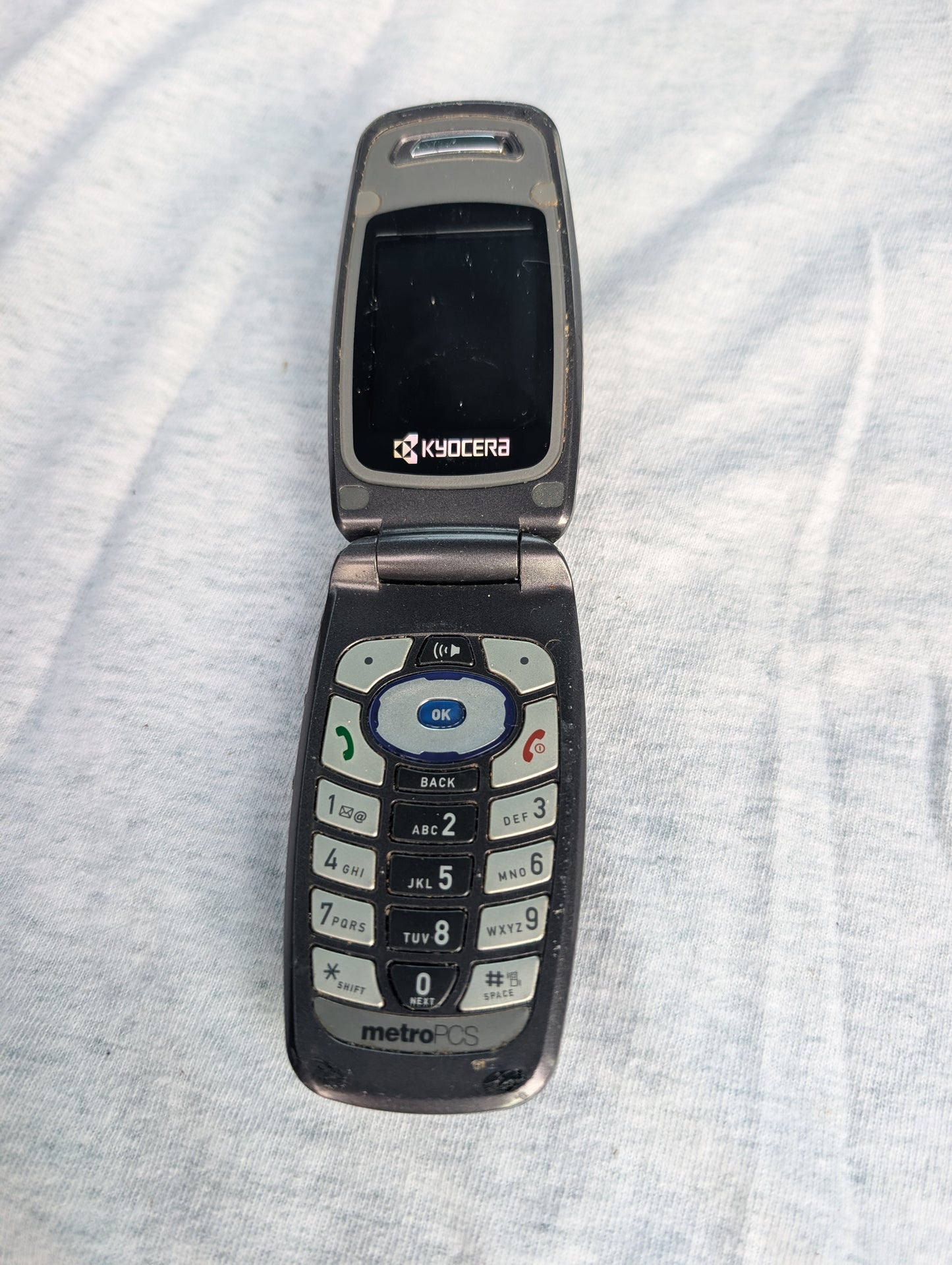 Kyocera Cyclops K312P / K24 - Black ( MetroPCS ) CDMA Flip Phone