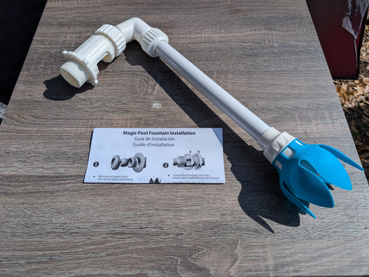 Magic Pool Fountain - Lighted blue tulip