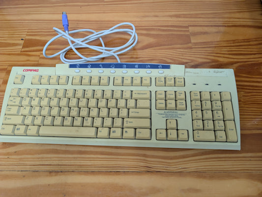 Vintage Compaq Keyboard KB-9963 PS/2