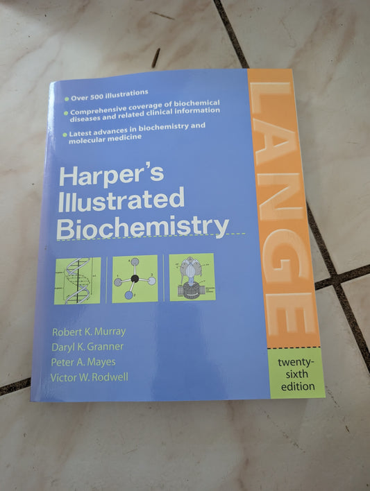 Harper's Illustrated Biochemistry 26th Edition - Book by Robert K. Murray