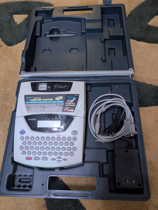 Brother PT2400 Electronic Labeling System with Carry Case