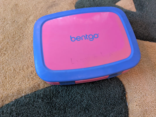 Bentgo Kids Bento-Style 5-Compartment Leak-Proof Lunch Box - Ideal Portion Sizes for Ages 3 to 7 - Durable, Drop-Proof, Dishwasher Safe, BPA-Free - Pink, Purple