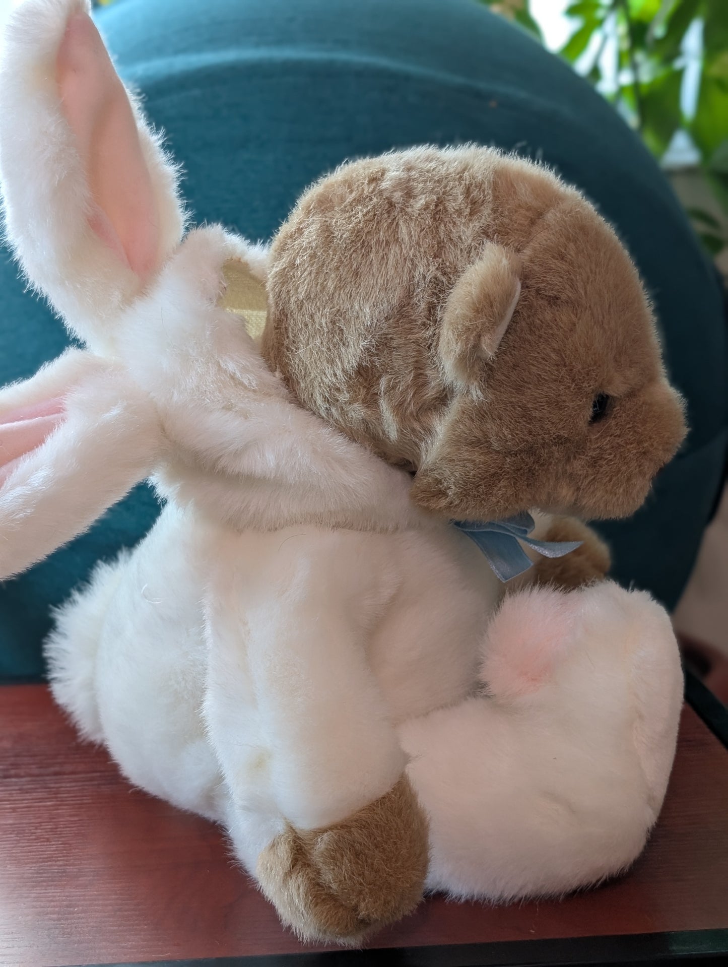 1994 Plush Creation Inc 21"Teddy Bear  Dressed Like an Easter Bunny stuffed animal plush
