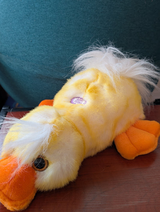 Dan Dee Large Jumbo Yellow Duck Plush Platypus 27” Easter Fluffy Pillow Pet