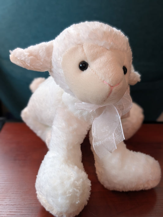 Plush Sheep Baby Lamb Spring Easter Stuffed Animal Toy 14"