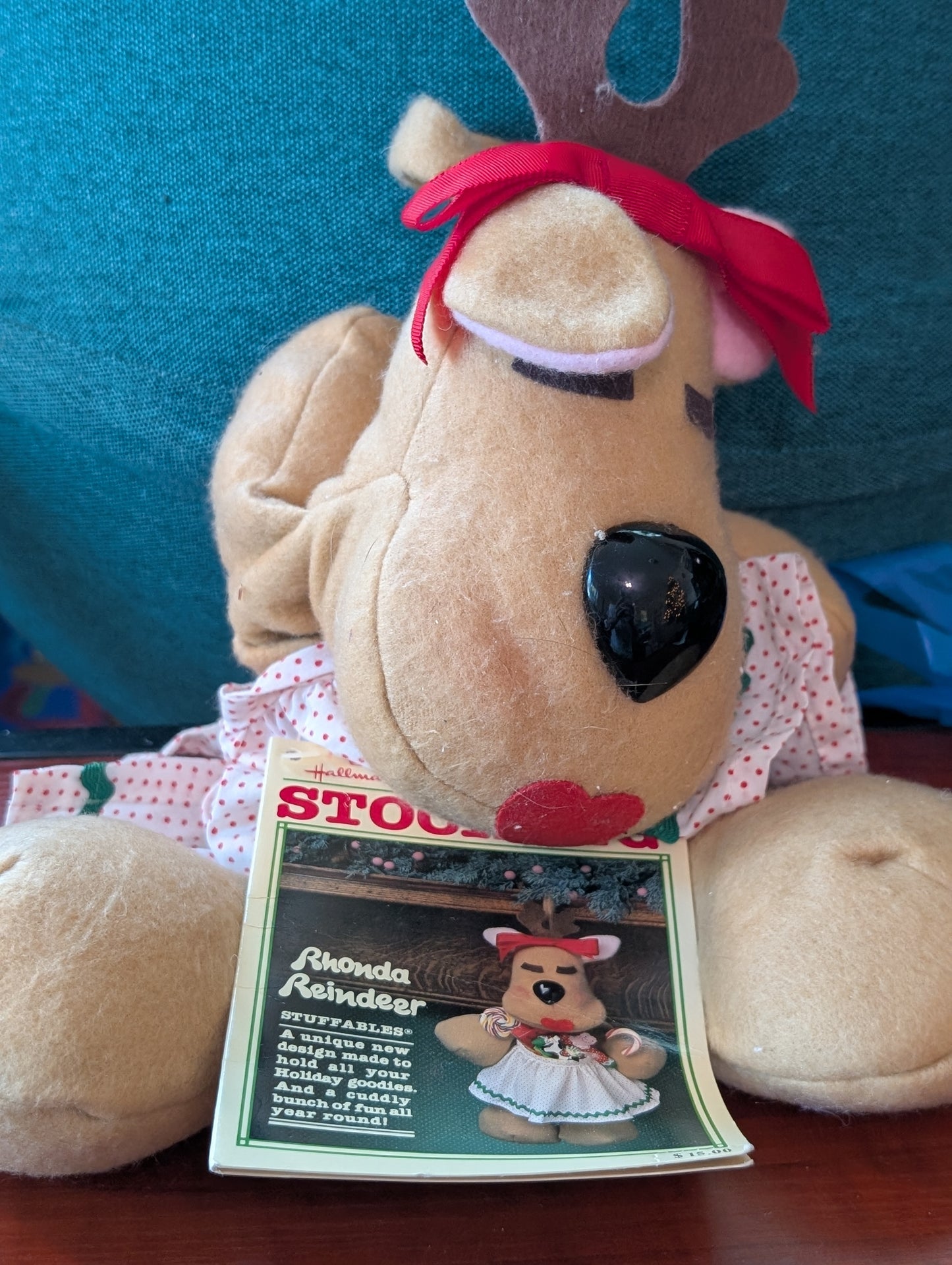 Hallmark Plush RHONDA REINDEER Vintage 1984 Christmas Holiday Rodney THK19