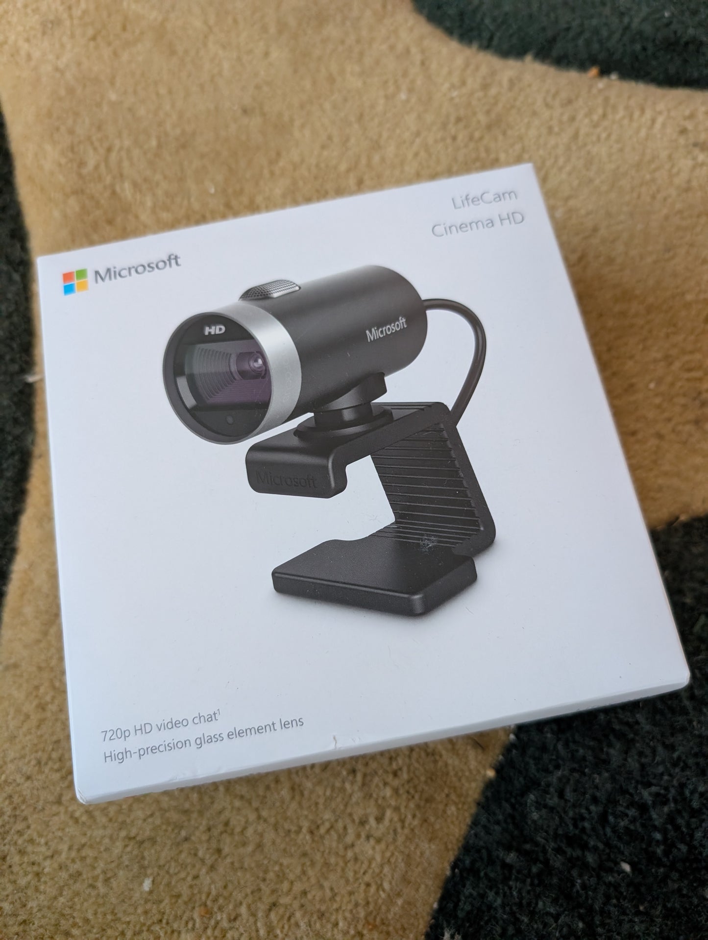 NEW Microsoft LifeCam Cinema,Webcam with built-in noise cancelling Microphone, Light Correction, USB Connectivity, for video calling on Microsoft Teams/Zoom