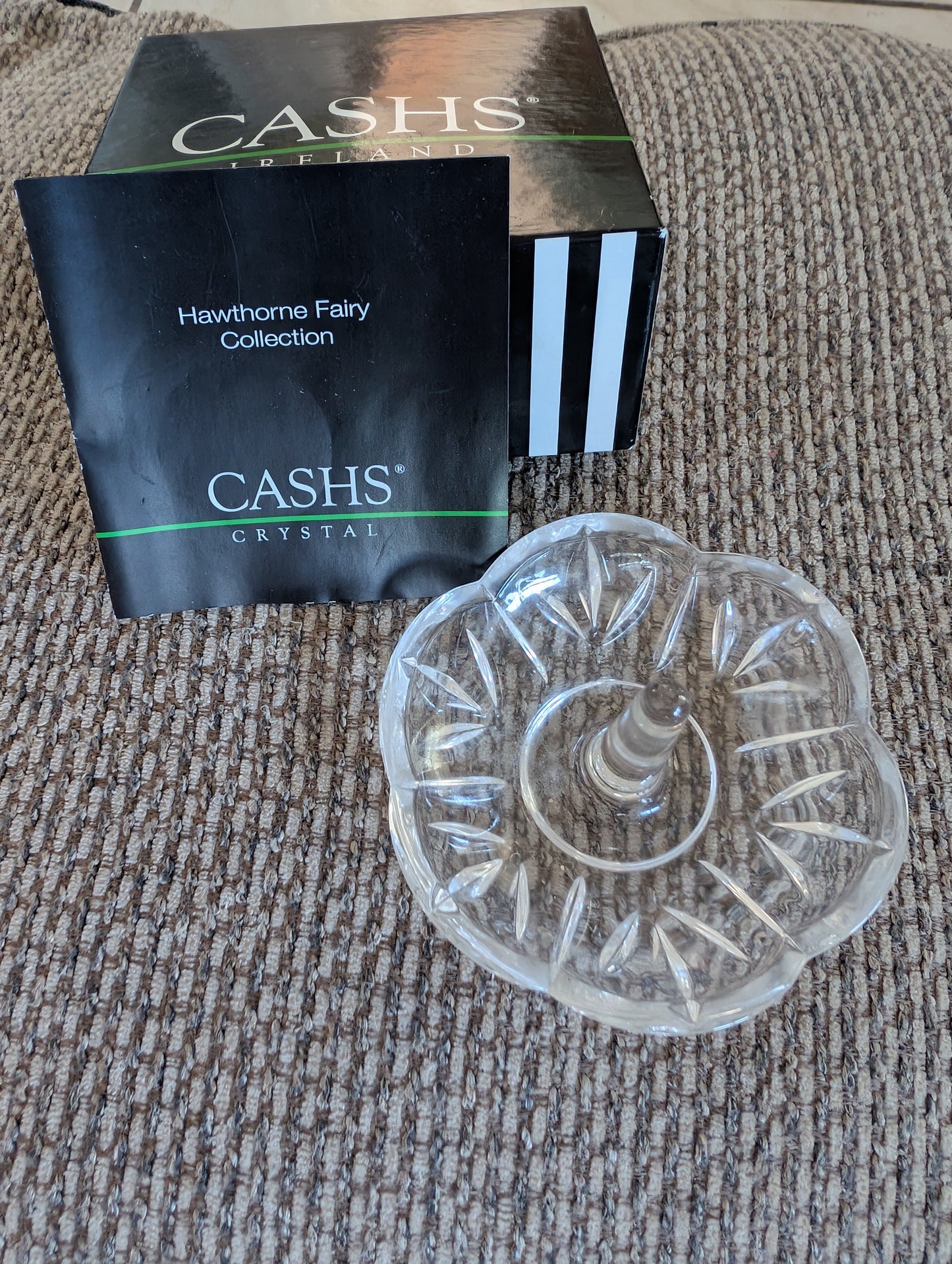 Cashs Crystal Hawthorne Fairy Collection Ring Holder with Box