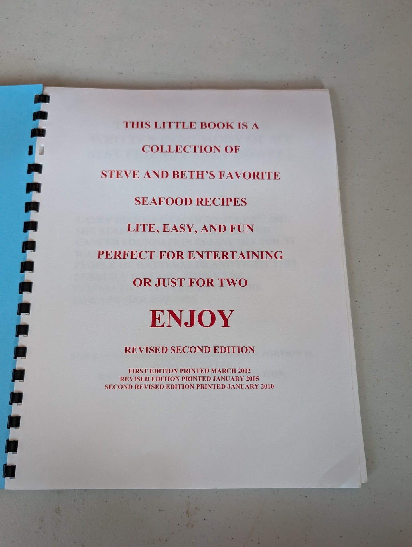 RISKY'S FAVORITES: DELICIOUS SEAFOOD RECIPES REVISED EDITION