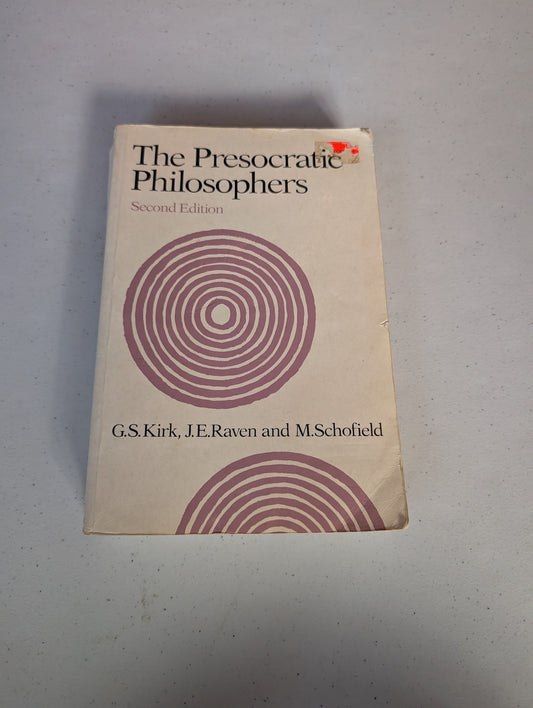 Presocratic Philosophers Book by Geoffrey Kirk