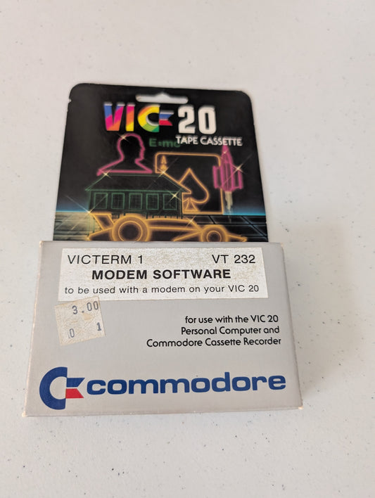 VICTERM 1 VT 232 MODEM SOFTWARE for Commodore VIC 20