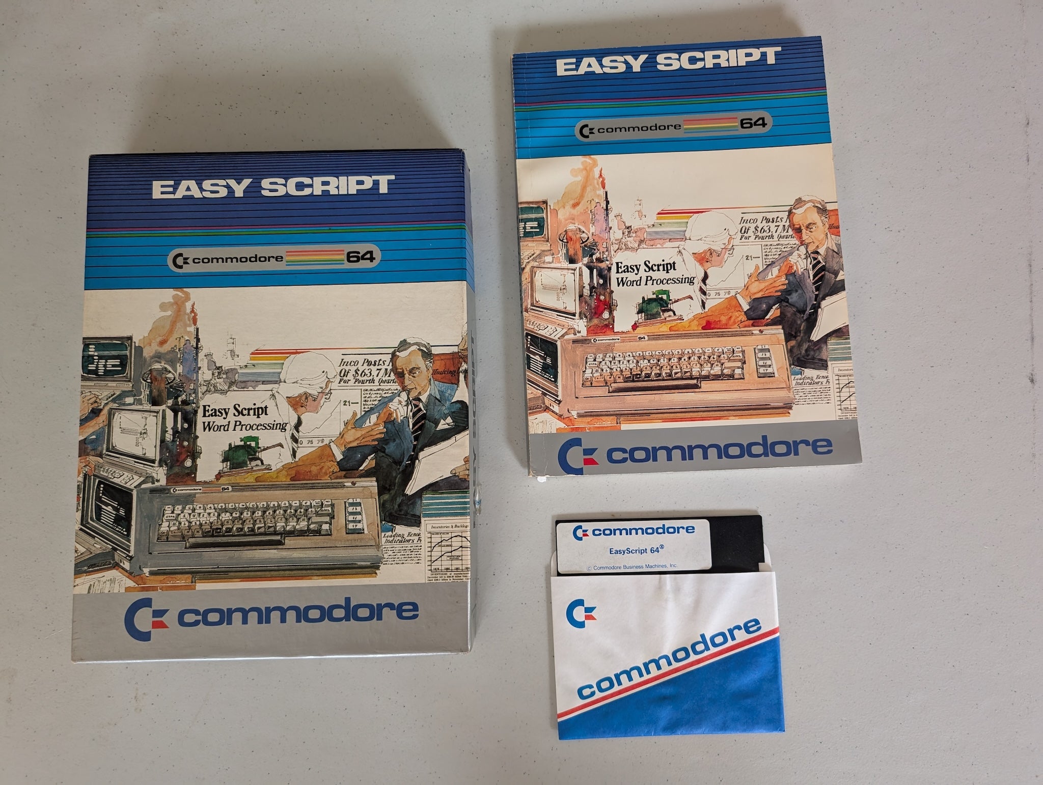 EASY SCRIPT word processor Uti - Collectible - Commodore 64 – Merritt ...