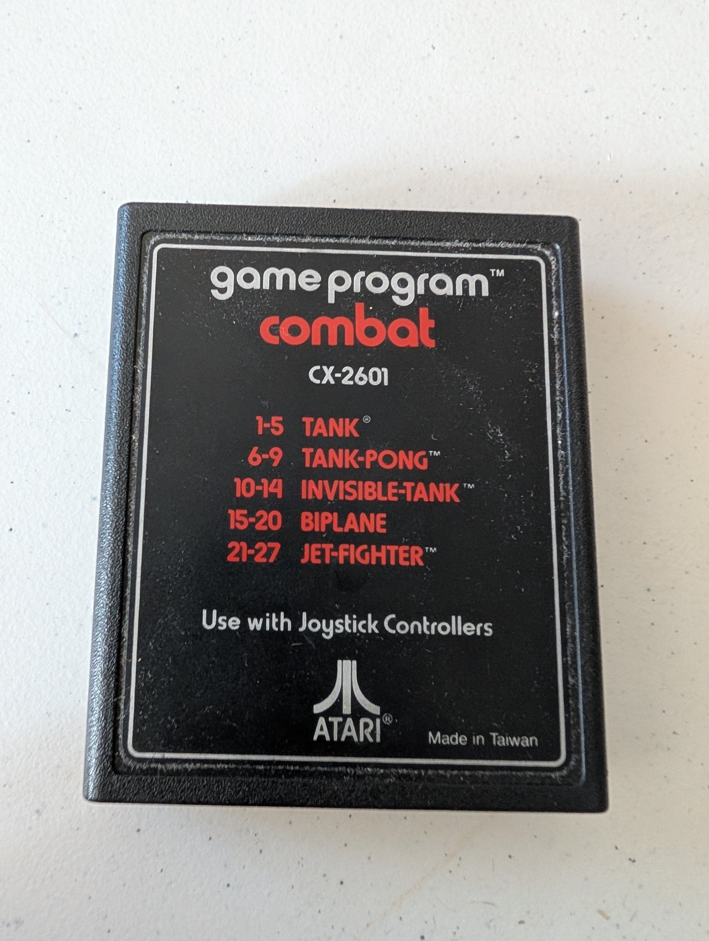 CX-2601 - Combat (Tank - Tank Pong - Invisible Tank - Biplane - Jet Fighter) (Atari 2600)