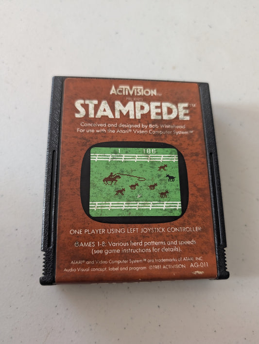 ACTIVISION Stampede Atari 2600 Video Game Computer System 1981