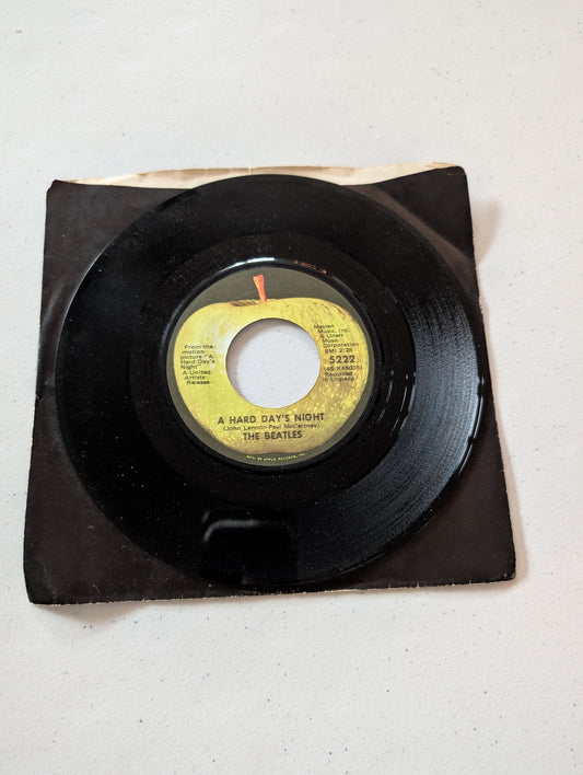 The Beatles - A Hard Day's Night - I Should Have Known Better On Apple (7 in, 45 RPM, Single, Vinyl Record Album)