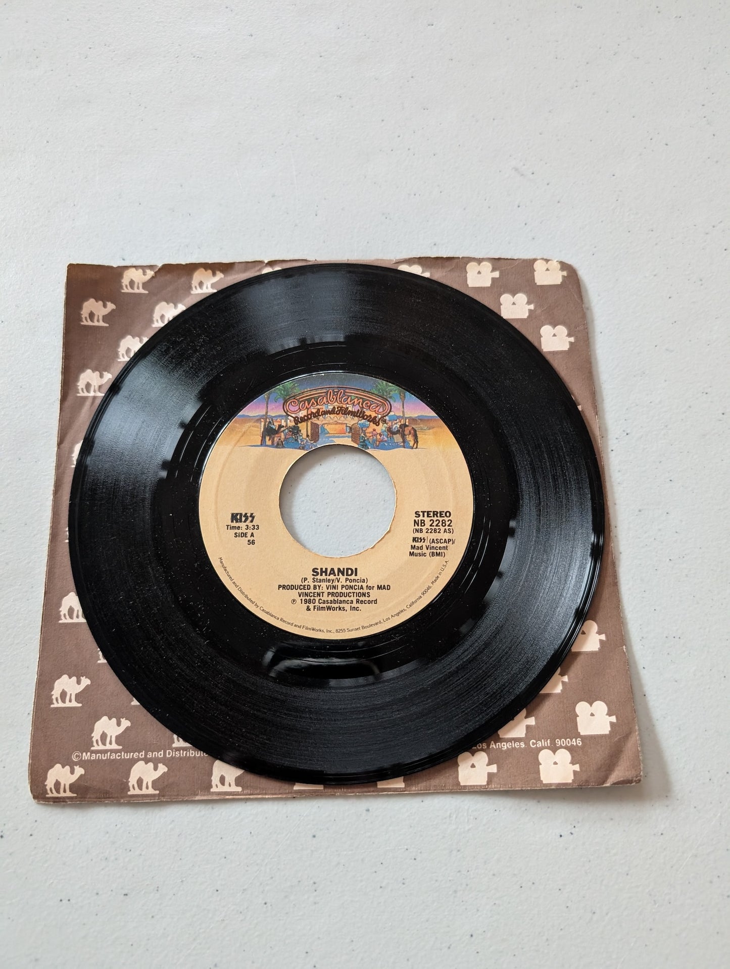 KISS- SHANDI - SHE'S SO EUROPEAN 1980 (7 in, 45 RPM, Single, Vinyl Record Album)