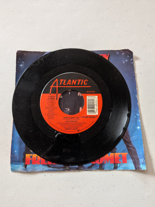 Ace Frehley-Frehley's Comet - Into The Night - Fractured Too (7 in, 45 RPM, Single, Vinyl Record Album)