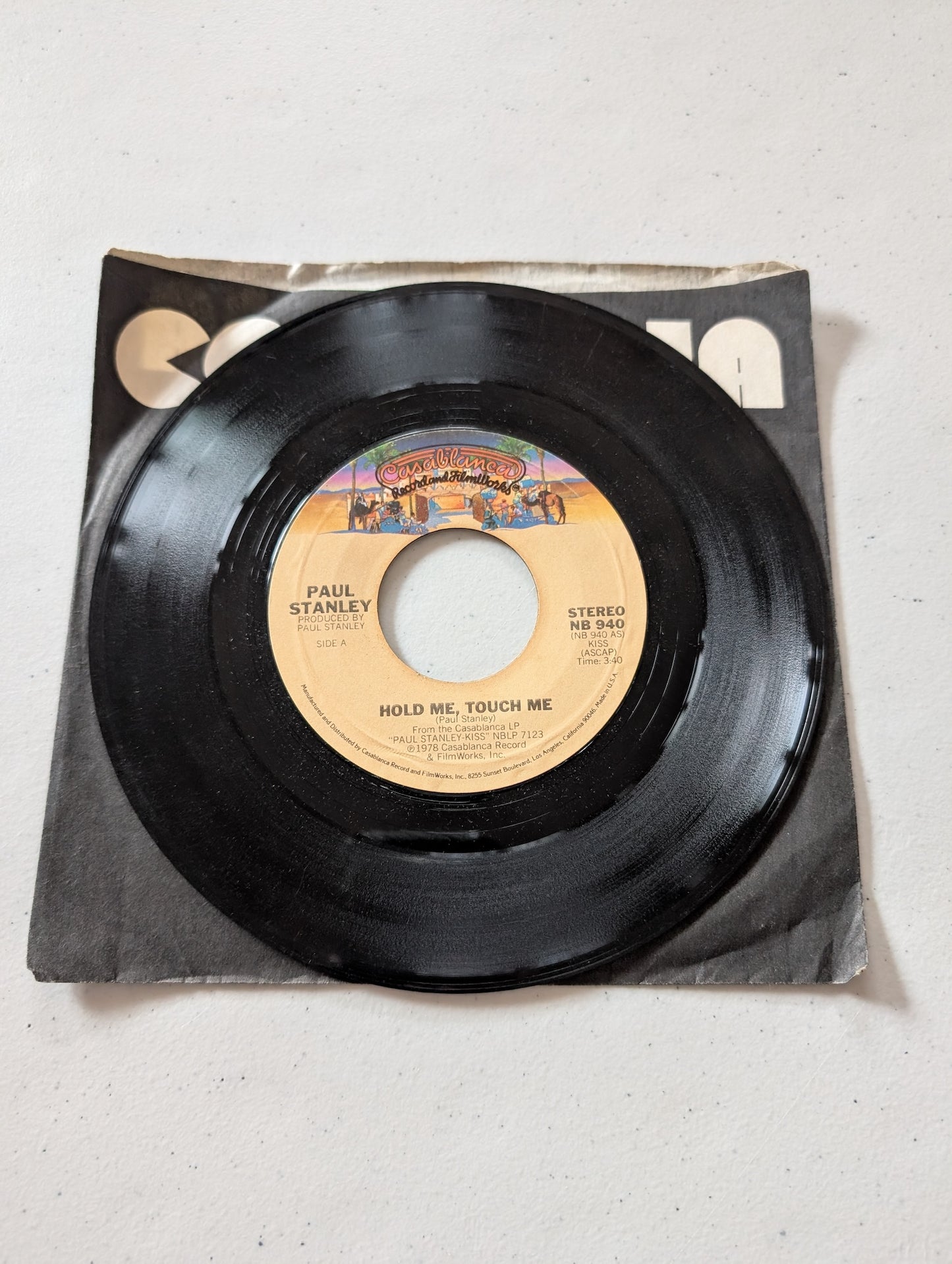 Paul Stanley - Hold Me, Touch Me  - Goodbye (7 in, 45 RPM, Single, Vinyl Record Album)