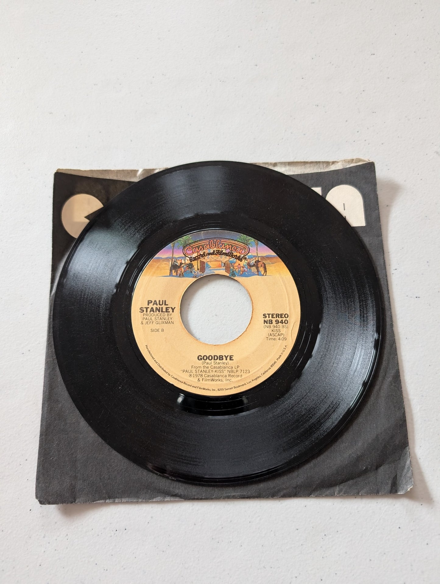 Paul Stanley - Hold Me, Touch Me  - Goodbye (7 in, 45 RPM, Single, Vinyl Record Album)