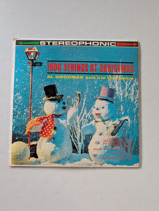 Al Goodman & His Orch. ‎– 1000 Strings At Christmas 1959 Premier XMS9 Vinyl NM- (Christmas Holiday Vinyl Record LP Album)