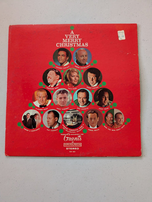 A Very Merry Christmas Album Vinyl 1967 Columbia Special Products Rare Dean Page (Vintage Christmas Holiday Vinyl Record LP Album)