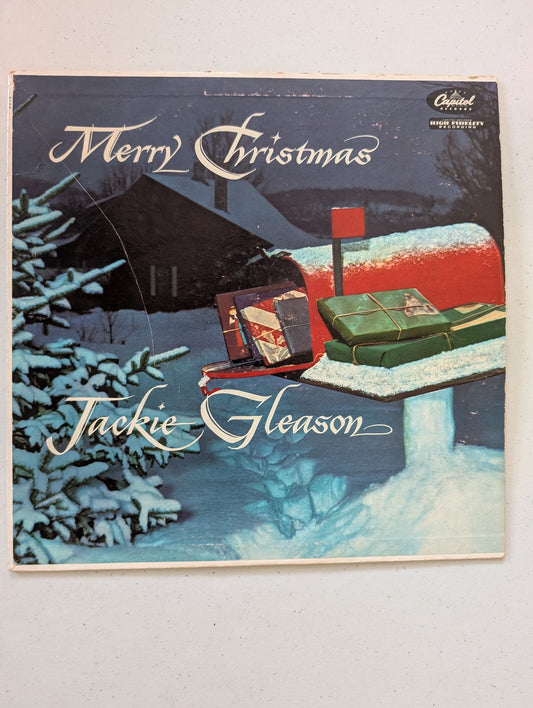 Jackie Gleason ‎– Merry Christmas 1956 Capitol W-758 W758 LP Vinyl Album(Vintage Christmas Holiday Vinyl Record LP Album)