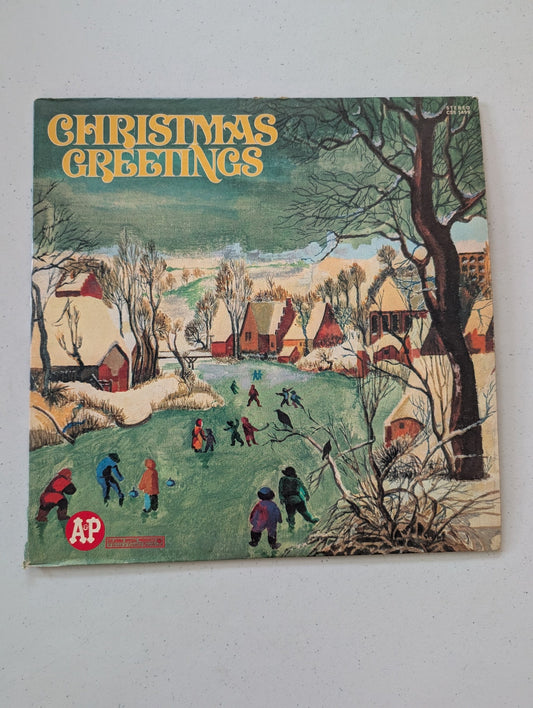 Christmas Greetings LP 1967 Original Vinyl Album Johnny Cash Streisand (Vintage Christmas Holiday Vinyl Record LP Album)