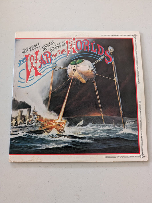 JEFF WAYNE'S Musical Version Of The War Of The Worlds 1978 Vinyl Record (2xLP)(Vintage Vinyl Record LP Album Soundtrack)