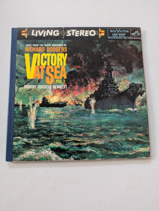 Richard Rodgers Victory at Sea Volume 2 - Robert Russell Bennett RCA Orchestra (Vintage Vinyl Record LP Album Soundtrack)