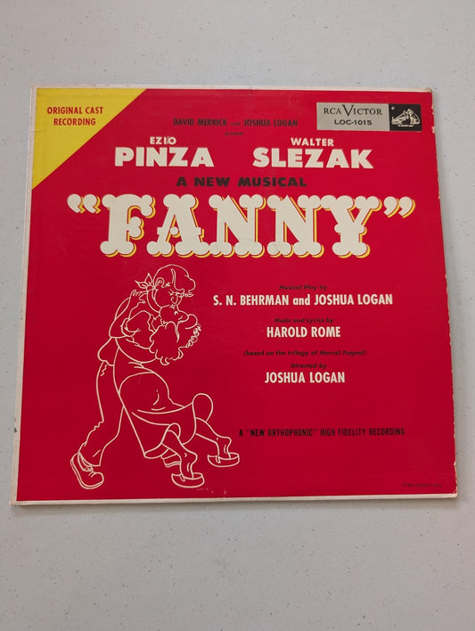 Fanny - Original Cast Recording LOC 1015 Pinza & Slezak RCA Black Label (Vintage Vinyl Record LP Album Soundtrack)
