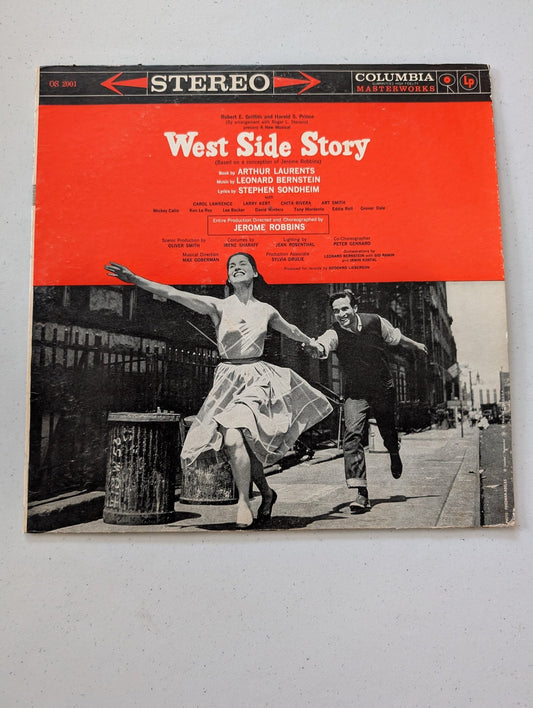 Leonard Bernstein West Side Story - Original Broadway Cast OS 2001 (Vintage Vinyl Record LP Album Soundtrack)