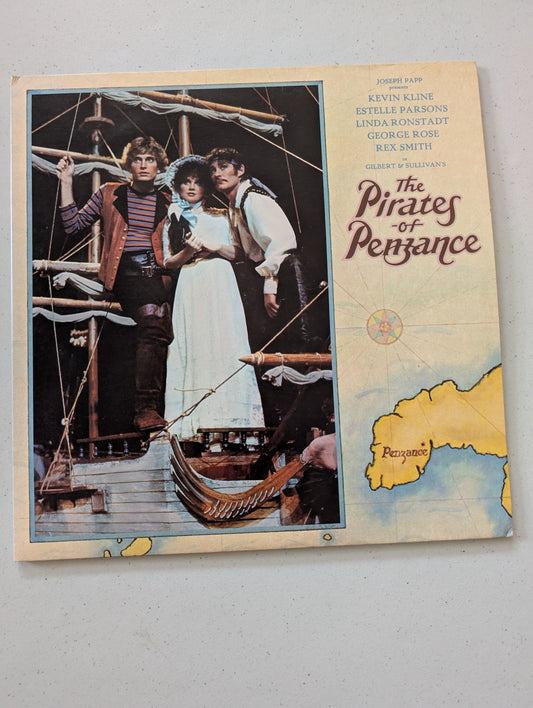 GILBERT & SULLIVAN Pirates of Penzance - KEVIN KLINE Linda Ronstadt - ELEKTRA 2LP(Vintage Vinyl Record LP Album Soundtrack)