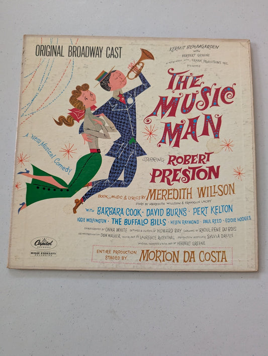 THE MUSIC MAN Original Broadway Cast Album 1957 Capitol WA0990 Robert Preston(Vintage Vinyl Record LP Album Soundtrack)