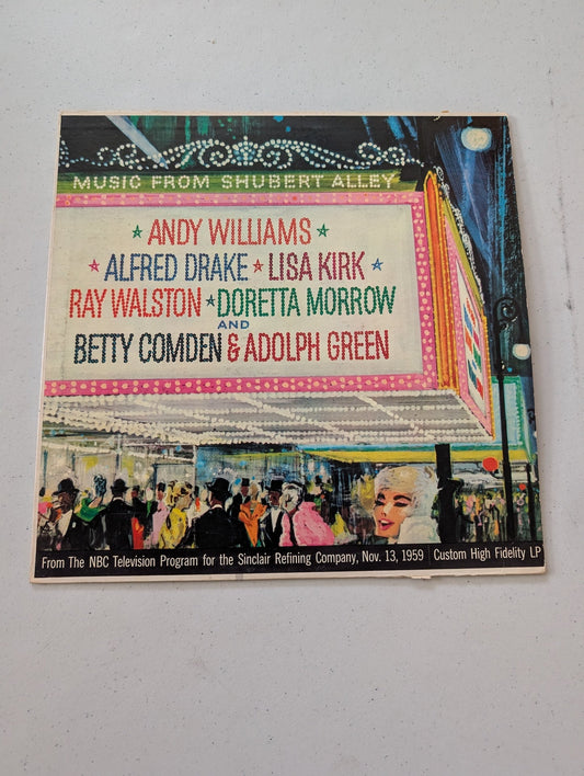 MUSIC FROM SHUBERT ALLEY (1959) Mono SINCLAIR LP Gas Station Giveaway LP(Vintage Vinyl Record LP Album Soundtrack)