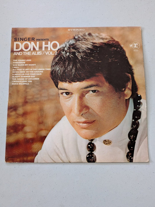 Don Ho And The Aliis – Singer Presents Don Ho And The Aliis / Vol. 2 1968 Pop EX(Vintage Vinyl Record LP Album Hawaiian)