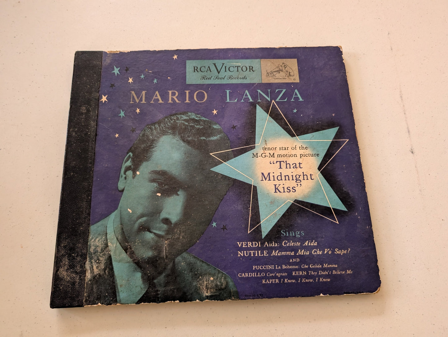 Mario Lanza - That Midnight Kiss SET DM1330 THREE Vinyl Records 12" 1940s RCA (Vinyl Record LP Album)