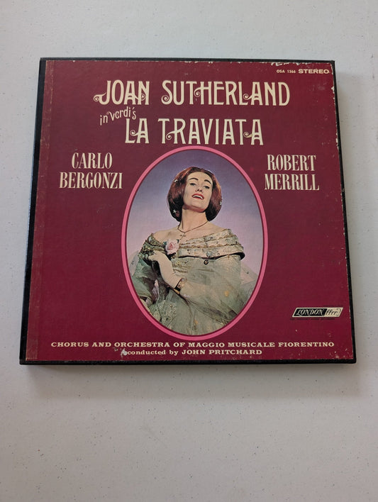 JOAN SUTHERLAND, VERDI LA TRAVIATA -LONDON 3 LP & BOOK 1963 StereoPhonic OSA1366 (Vinyl Record LP Album)