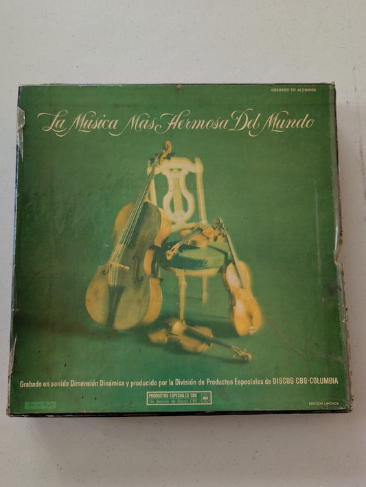 The World's Most Beautiful Music La Musica Mas Hermosa del Mundo featuring classical compositions by Rossini, Wagner, Bizet, and Tchaikovsky.(Vinyl Record LP Album)