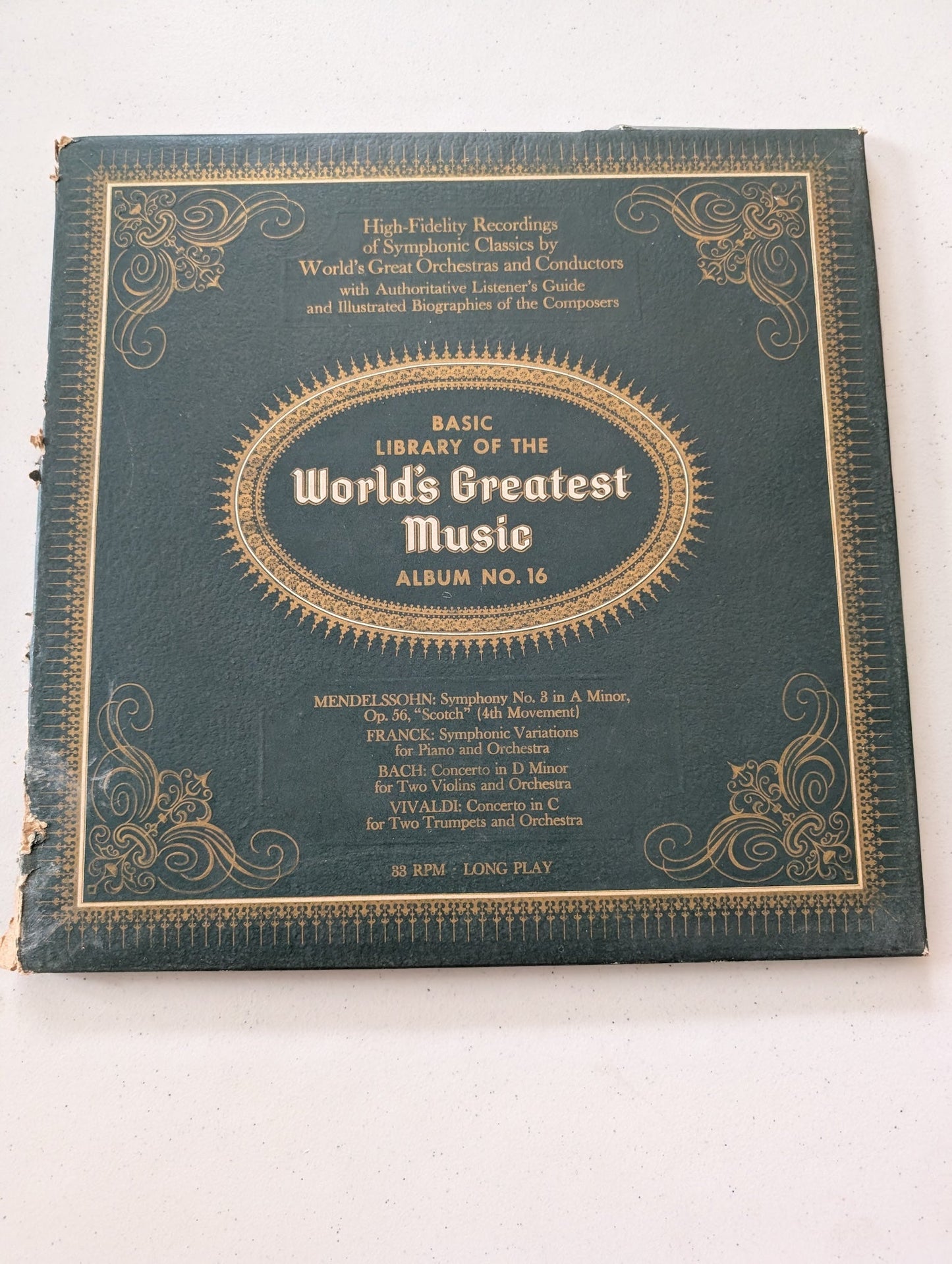 Basic Library of the Worlds Greatest Music Album No. 16 (Vinyl Record LP Album)