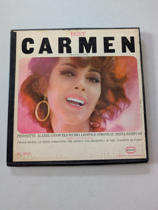 PIERRE MICHEL LE CONTE bizet carmen 3 LP  SC 6035 Vinyl Epic 1st Press Mono (Vinyl Record LP Album)