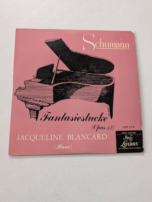 Robert Schumann, Jacqueline Blancard – Fantasiestucke, Op. 12(Vintage Vinyl Record LP Album)