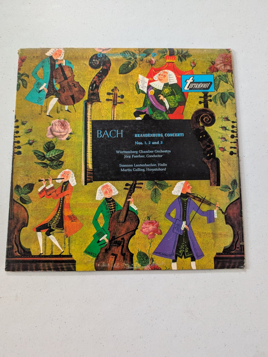 Bach - Brandenburg Concertos. 1, 2 and 3 Württemberg Chamber Orchestra Vinyl(Vintage Vinyl Record LP Album)