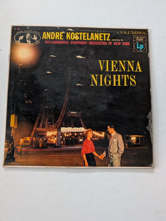 VINYL RECORD ALBUM VIENNA NIGHTS ANDRE KOSTELANETZ NEW YORK SYMPHONY 6 (Vintage Vinyl Record LP Album)